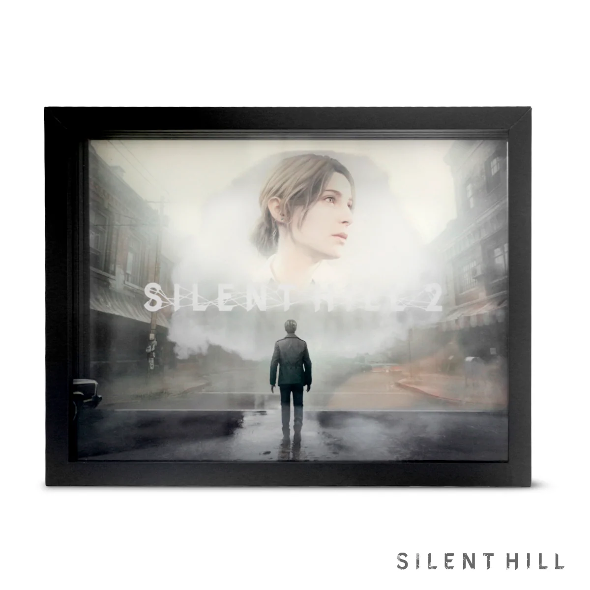 Silent Hill 2 Remake Key Art Shadowbox Three-Dimensional Wall Display