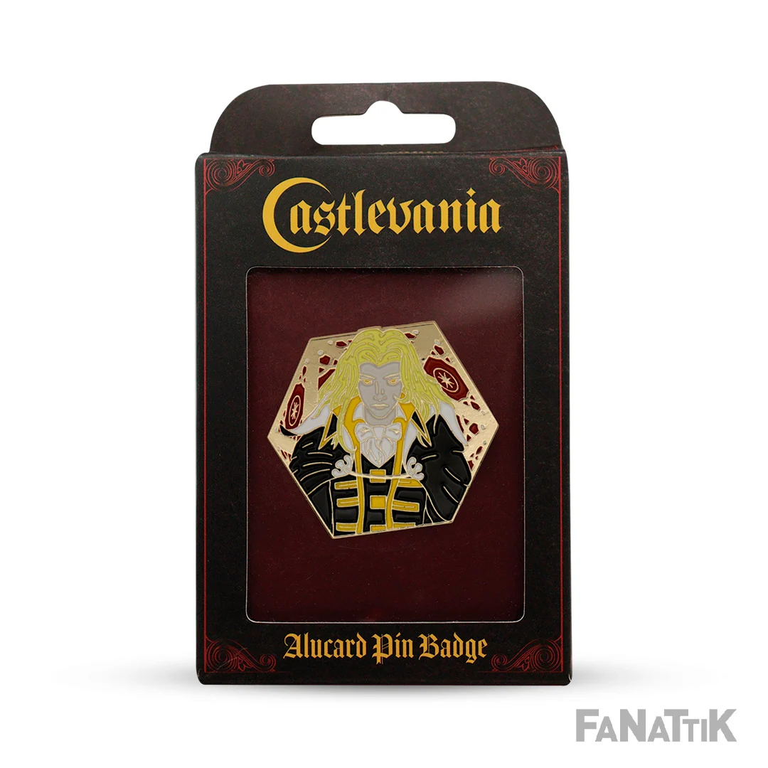 Limitowana emaliowana przypinka Castlevania Alucard z indywidualnym numerem