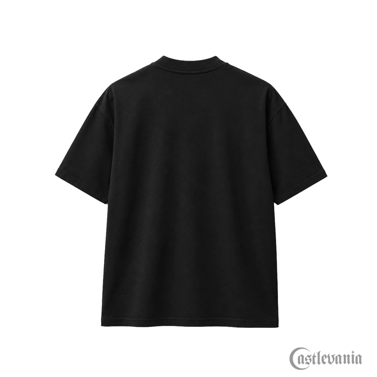 Czarny oversize T-shirt Castlevania 40th Anniversary Logo Void