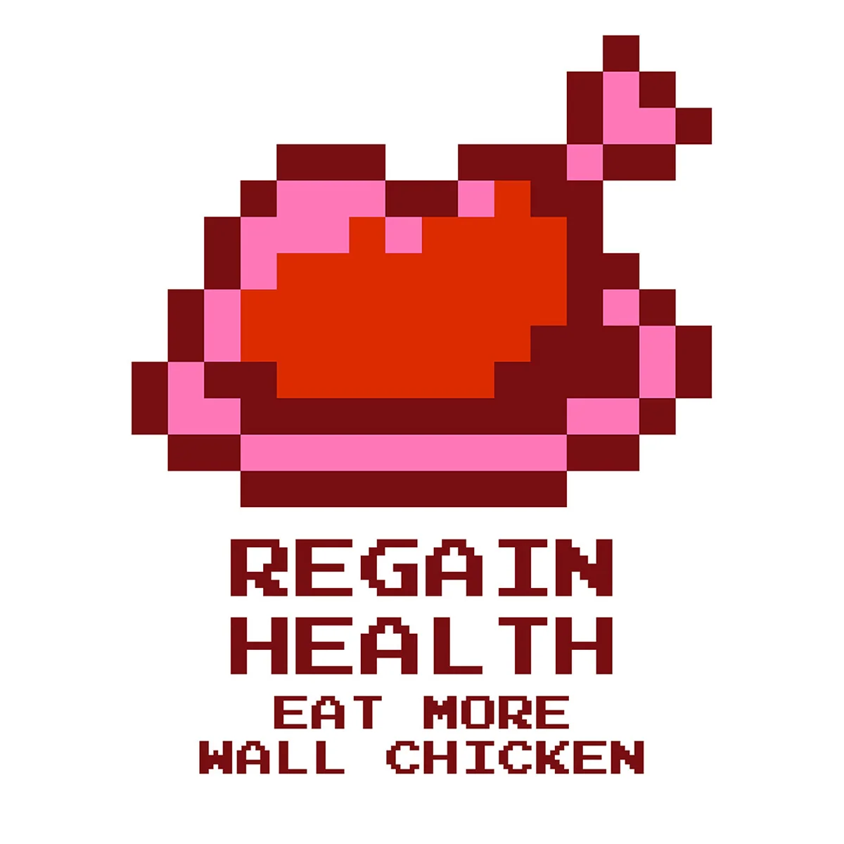 Wall Chicken Castlevania T-shirt i blød bomuld