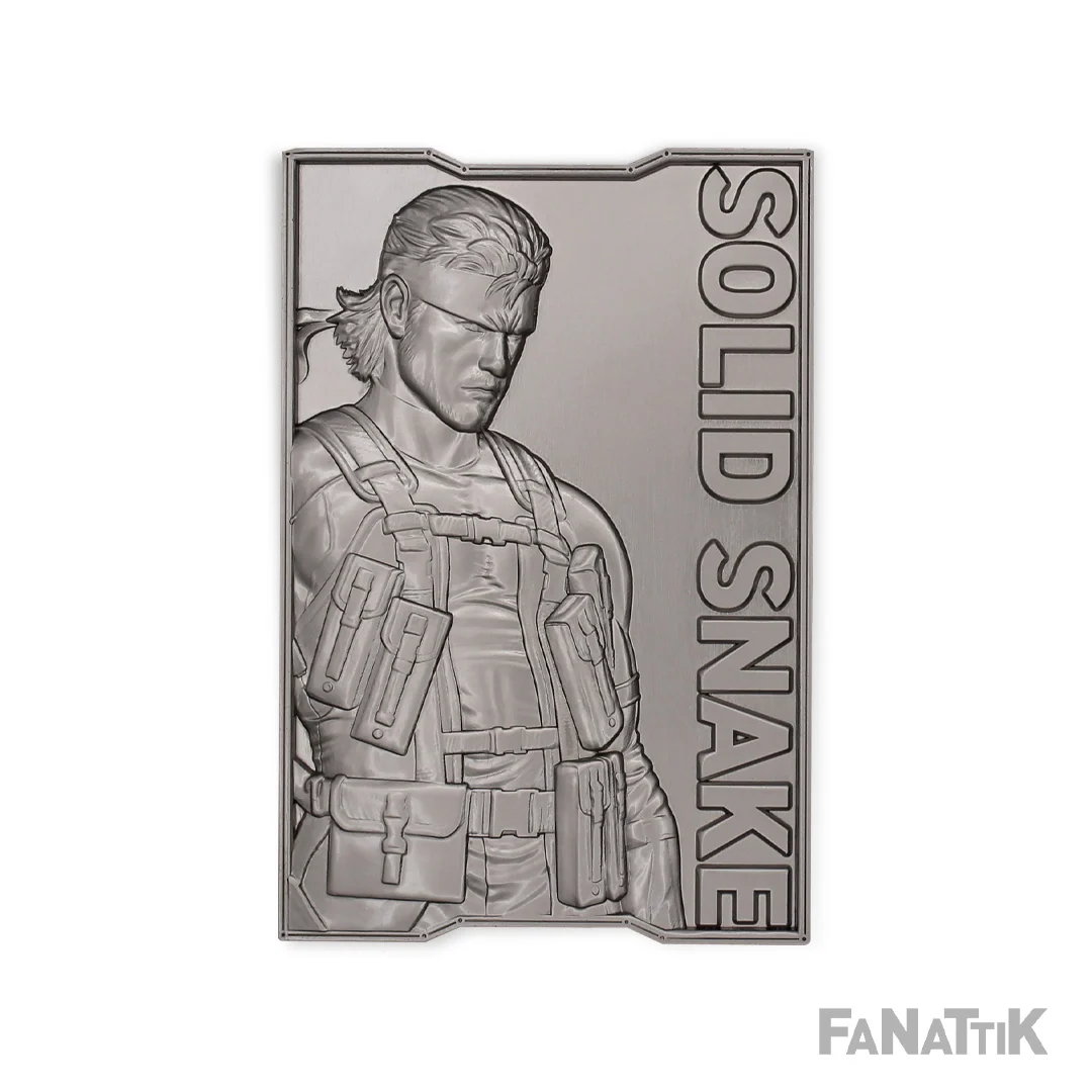 Lingot Snake Metal Gear Solid 2, objet collector en métal édition limitée