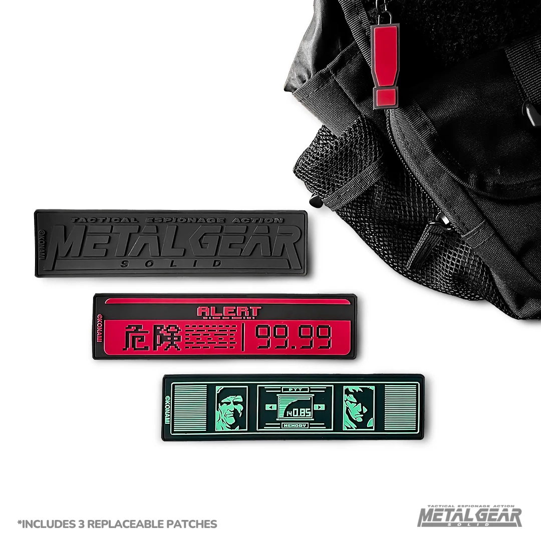 Metal Gear Solid taktische Umhängetasche mit 12 Fächern und PVC-Patches