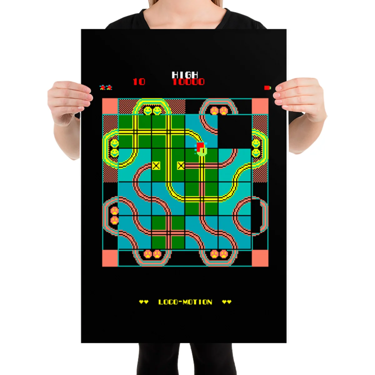 Locomotion Poster 24x36 Inch Matte Print Tribute to the Konami Classic
