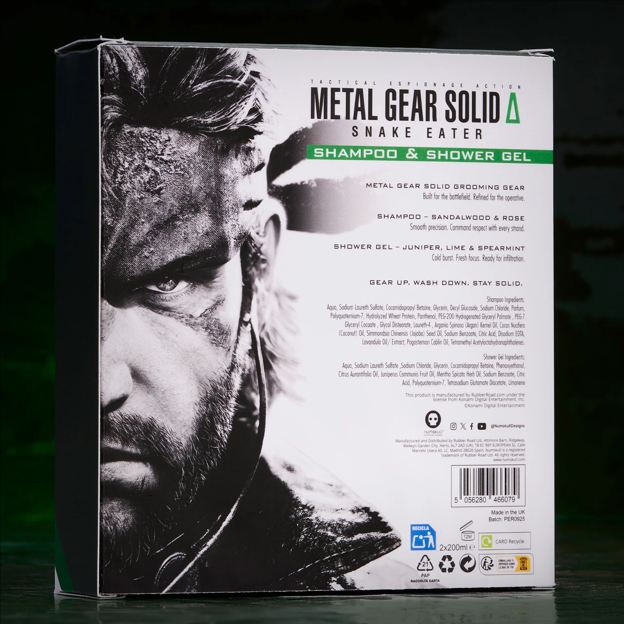 Metal Gear Solid gavesæt (Body Wash & Shampoo)