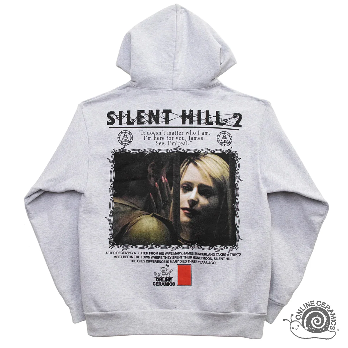 Silent Hill 2 Embroidery Logo Hoodie by Online Ceramics