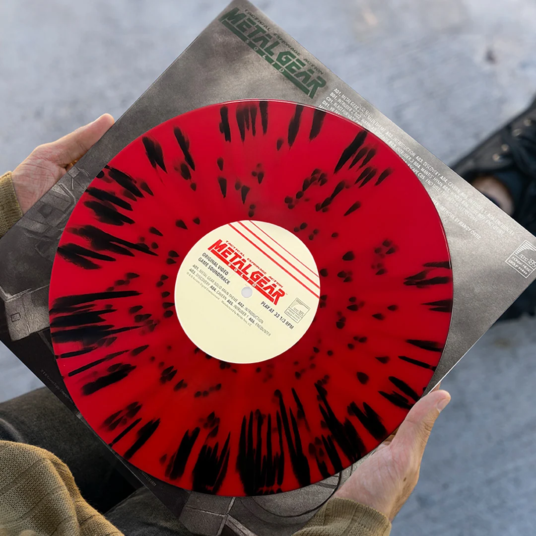 Metal Gear Solid Vinyl Soundtrack 2XLP Red Black Splatter