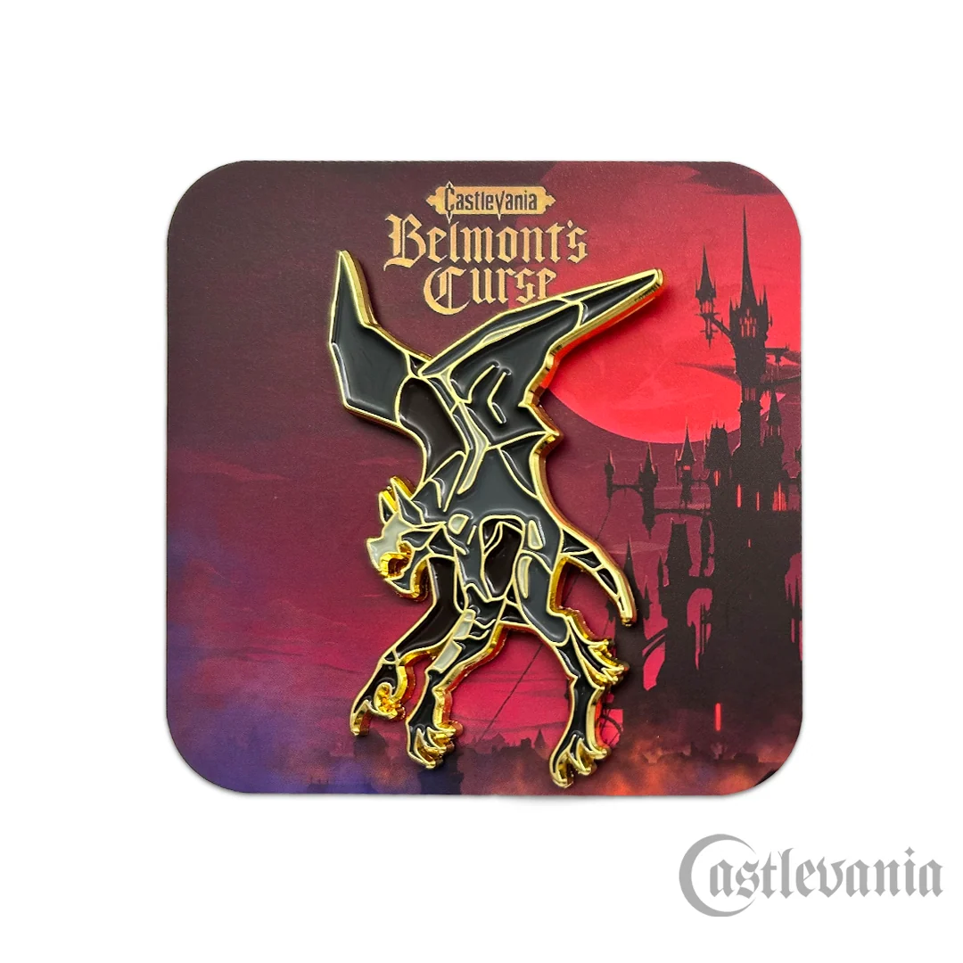Castlevania Belmont's Curse Gargoyle emaljenål i zinklegering