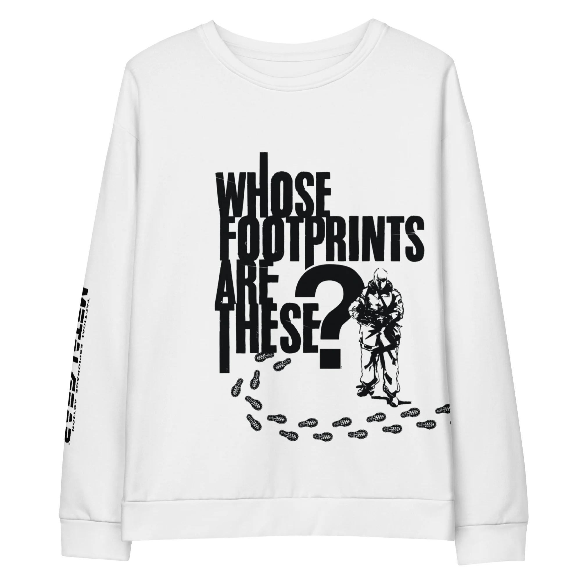 MGS Footprints Sweatshirt with Metal Gear Solid Stealth Style