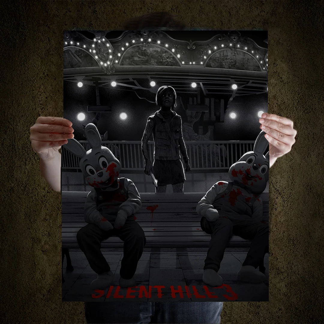 SILENT HILL 3 限量版藝術海報 單色版 Chris Koehler 出品