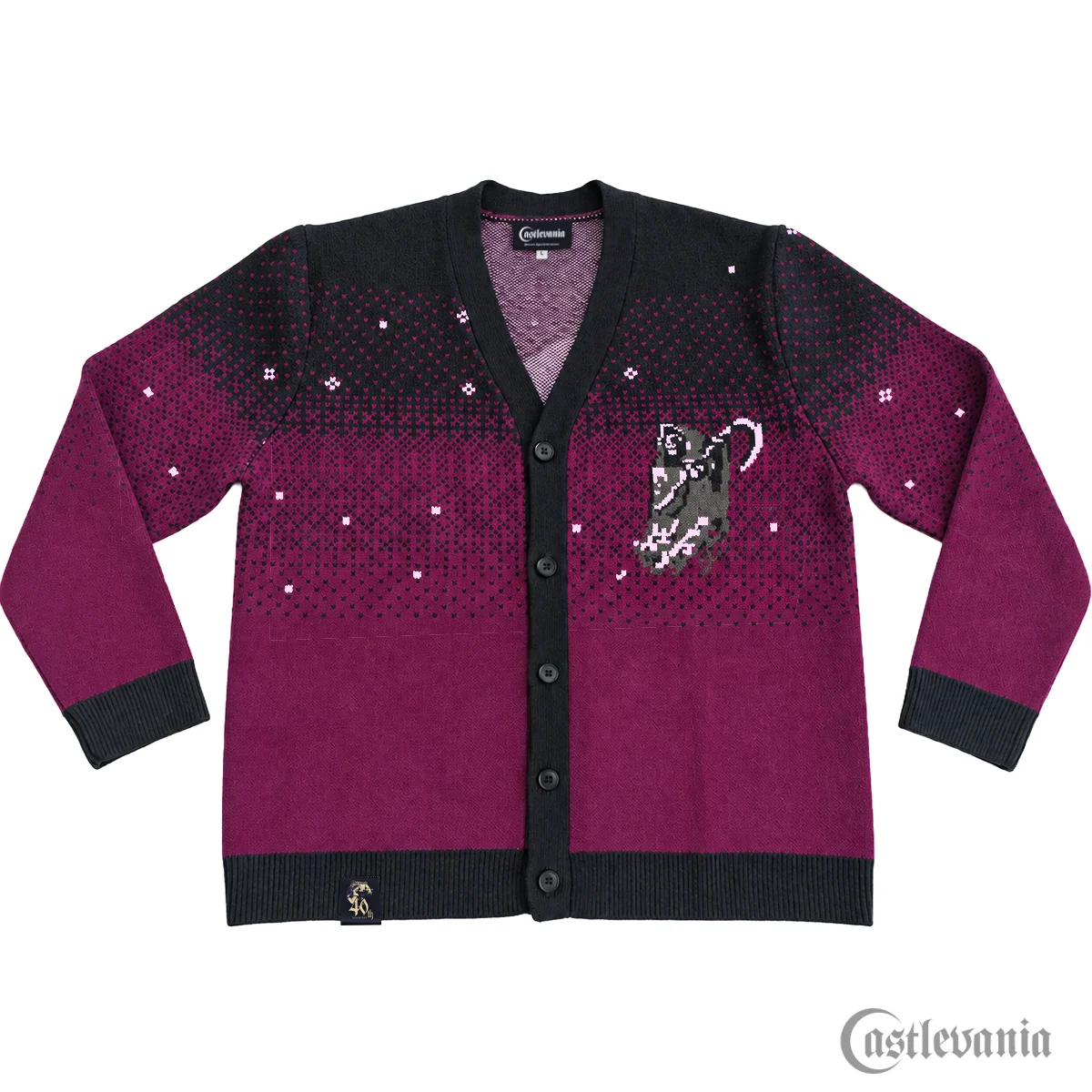 Castlevania 40th Anniversary Death Sprite Strickjacke