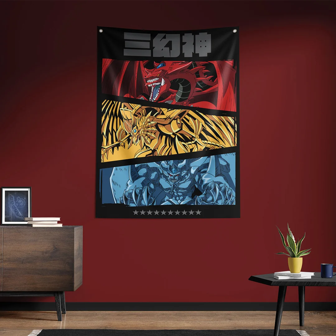 Póster de pared extragrande de Yu-Gi-Oh! con ojales metálicos