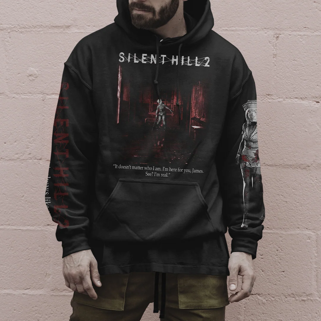 Silent Hill 2 Remake Long Hallway OKS-eksklusiv hoodie