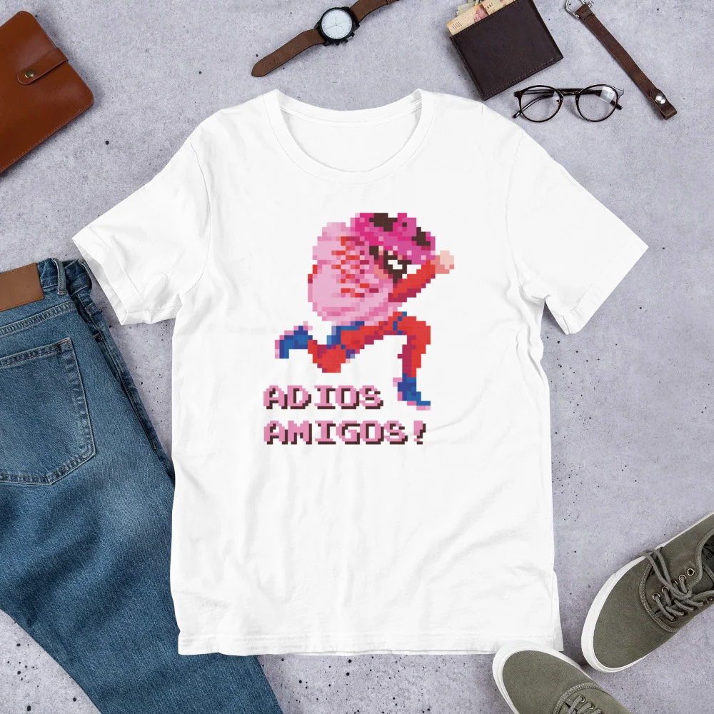T-Shirt Adios Amigos! in cotone leggero da uomo e donna