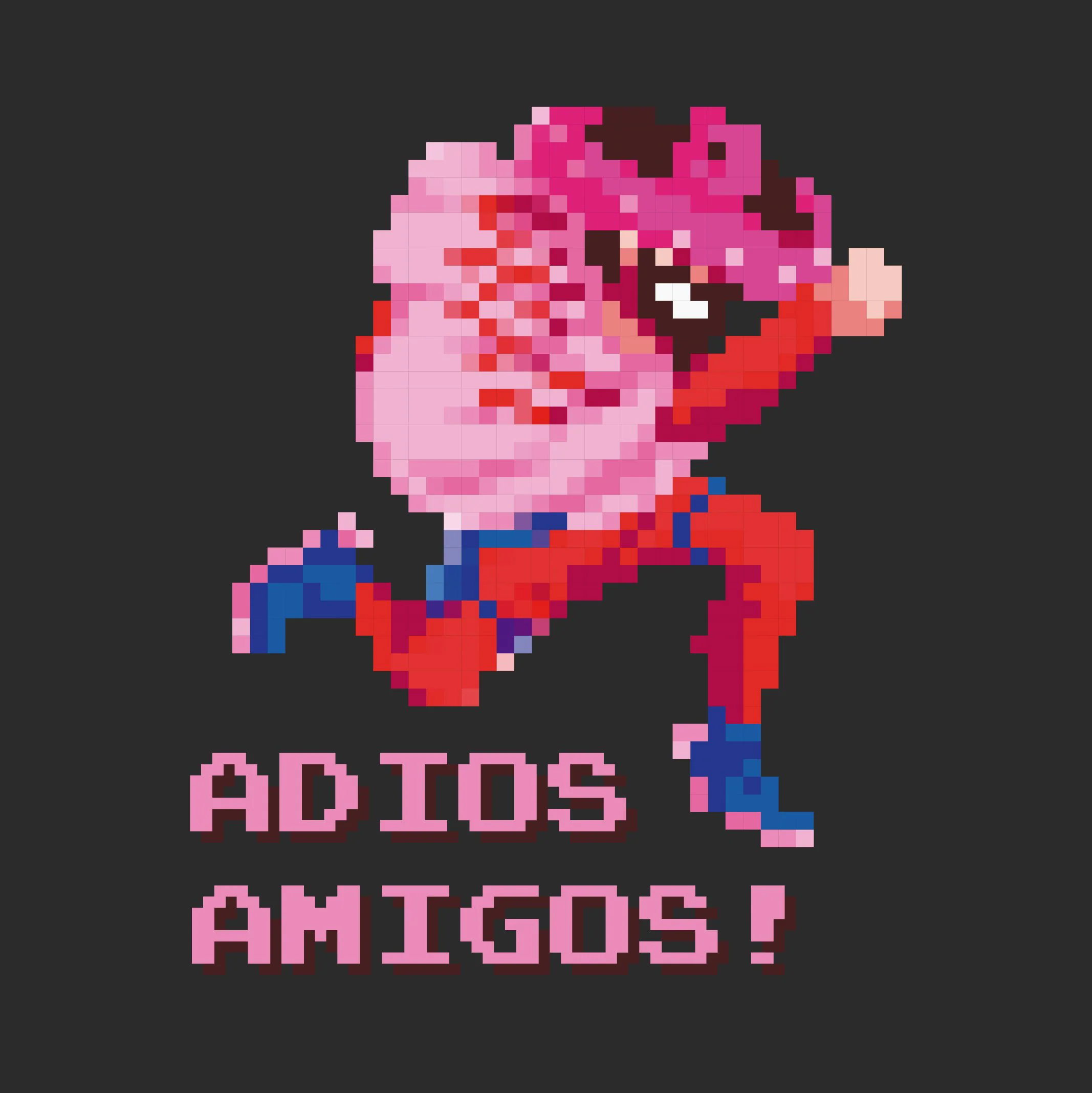 Adios Amigos! T-shirt i let bomuld til mænd og kvinder