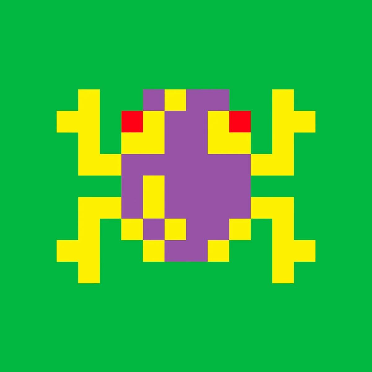 Almofada Decorativa Frogger Green 18x18 Retro Arcade