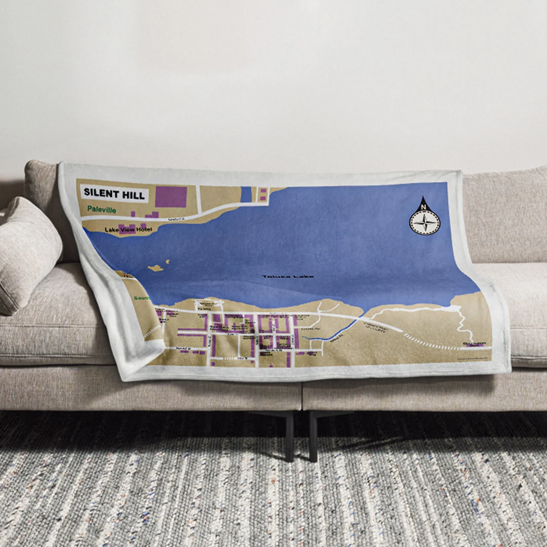 SILENT HILL 2 Map Throw Blanket