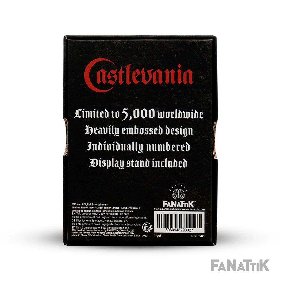 Castlevania Dracula Limited Edition metalowa sztabka w pudełku prezentowym