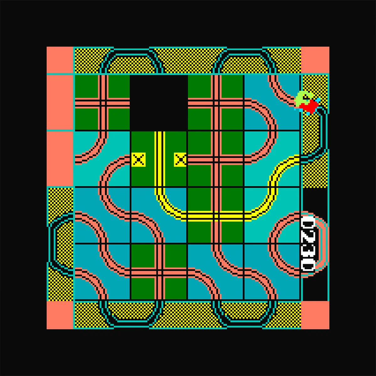 Almofada Locomotion 18x18 Inch de Poliéster com Zíper Oculto