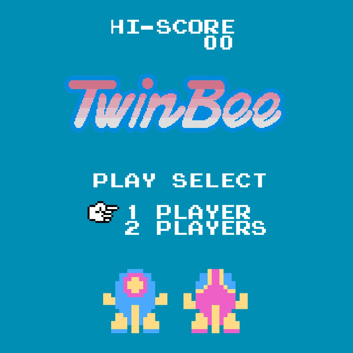 Koszulka TwinBee Play Select CYAN dla fanów retro gier