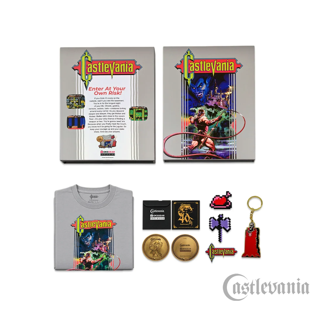 Castlevania Lot rétro 40e anniversaire
