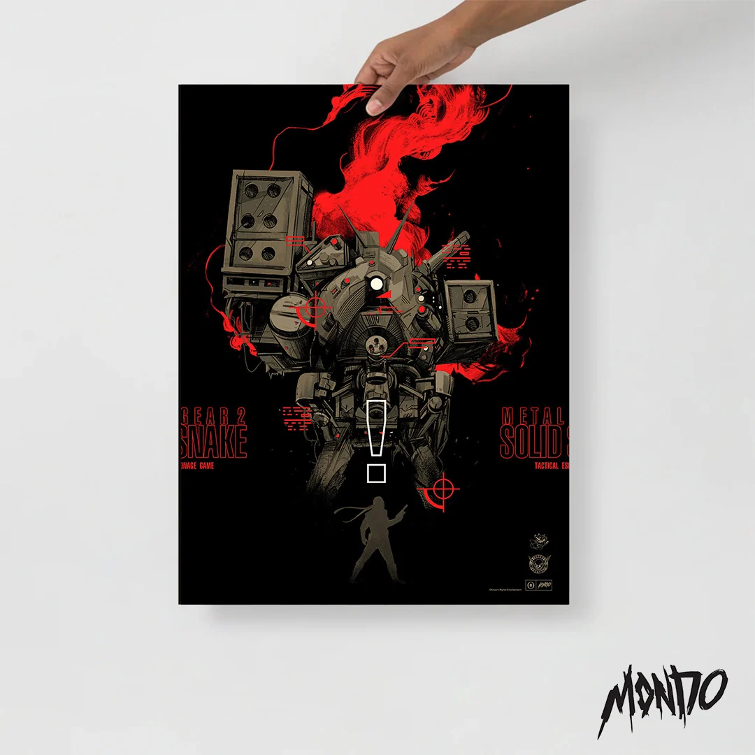 Metal Gear 2 Solid Snake OKS Exclusive Variant Poster von Oliver Barrett
