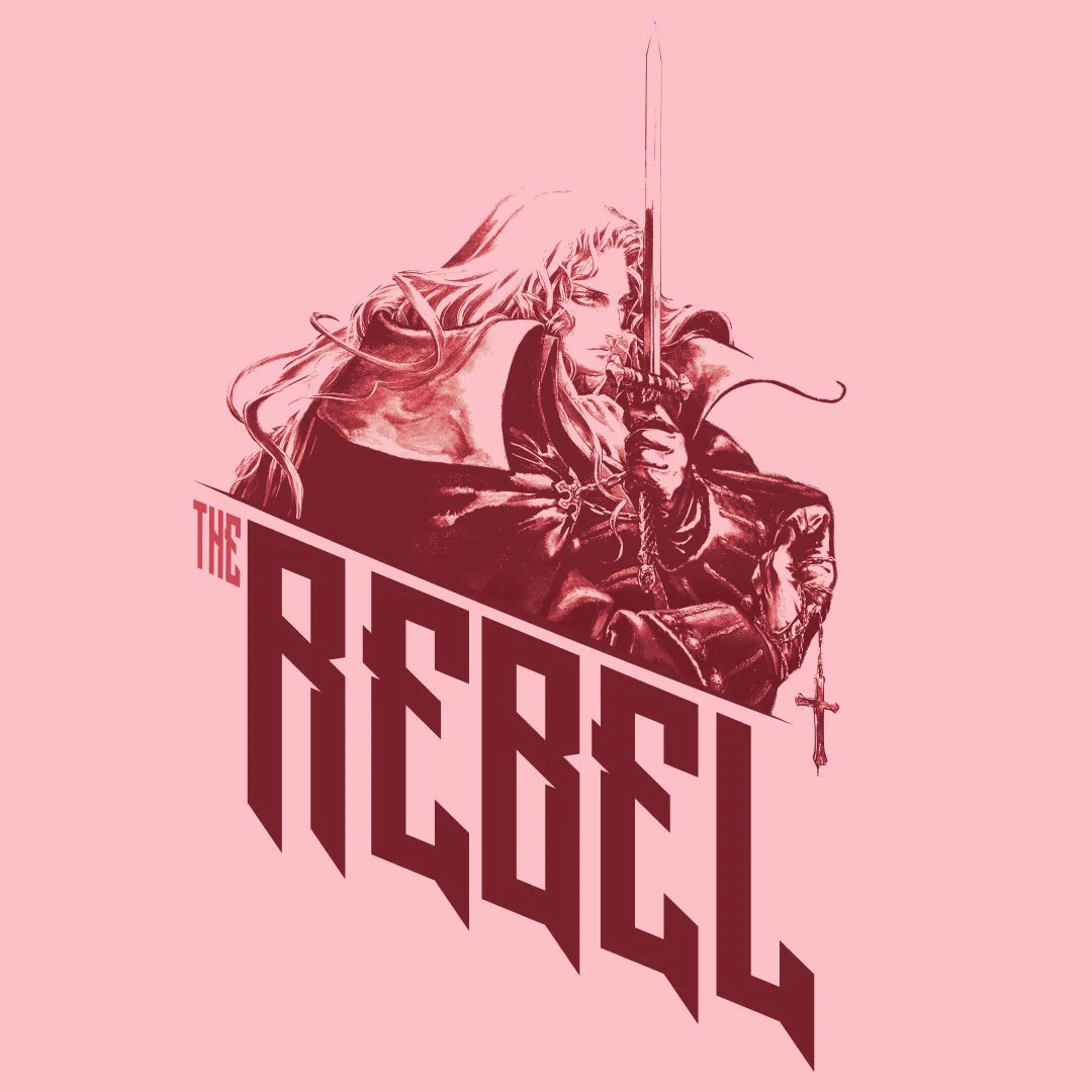 The Rebel T-Shirt Castlevania Belmont vs Alucard graphic T-shirt