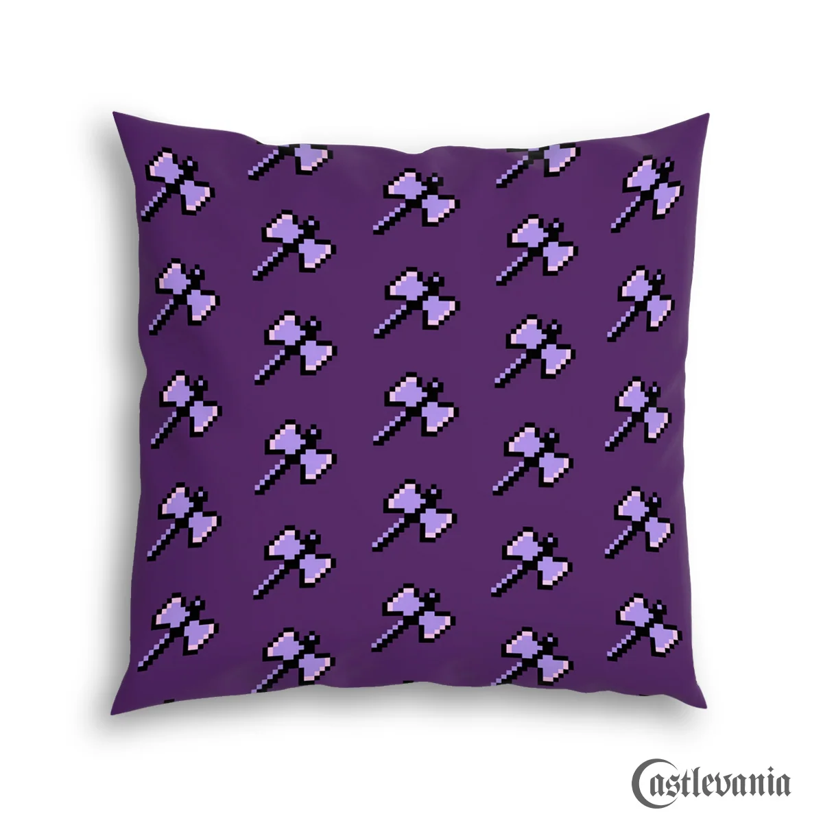 Axe Pixel Pillow 18x18 With Hidden Zipper and Polyester Insert