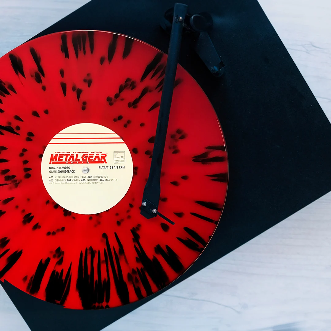 Metal Gear Solid Vinyl Soundtrack 2XLP Red Black Splatter