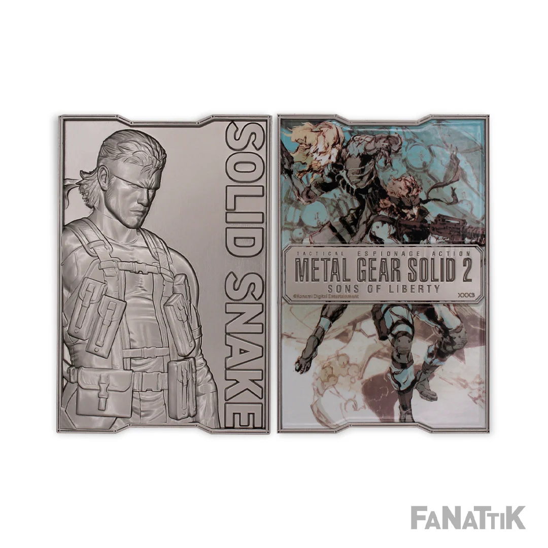 Metal Gear Solid 2 Snake Ingot Limited Edition metal-samlerobjekt