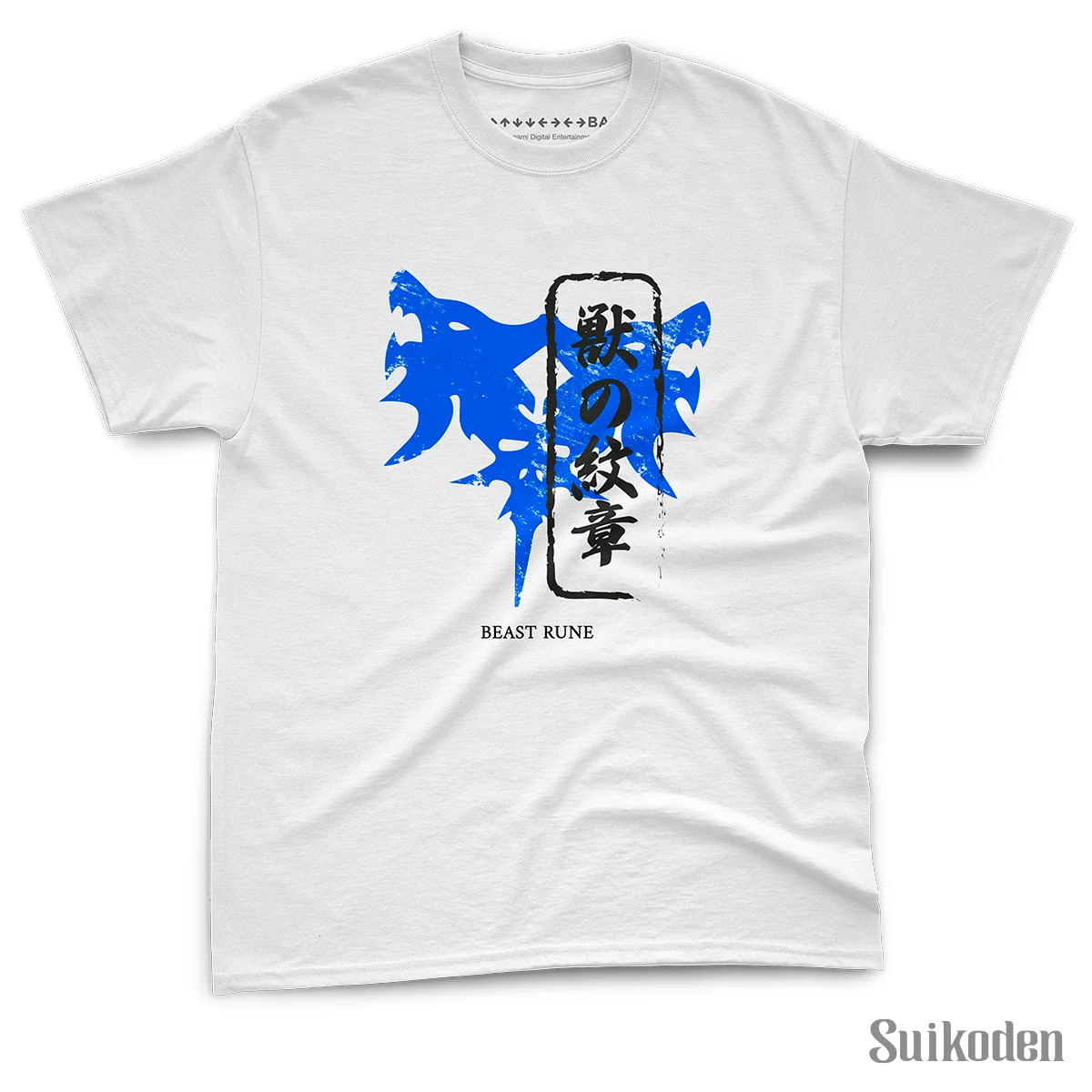 Beast Rune T-shirt fra Suikoden-sagaen i blød ringspunnet bomuld