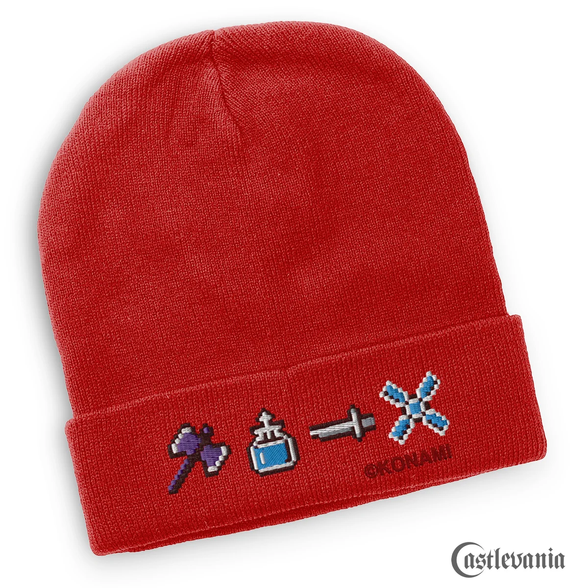 Pixel Weapons Beanie mit Umschlag aus Turbo-Acryl, Unisex-Passform
