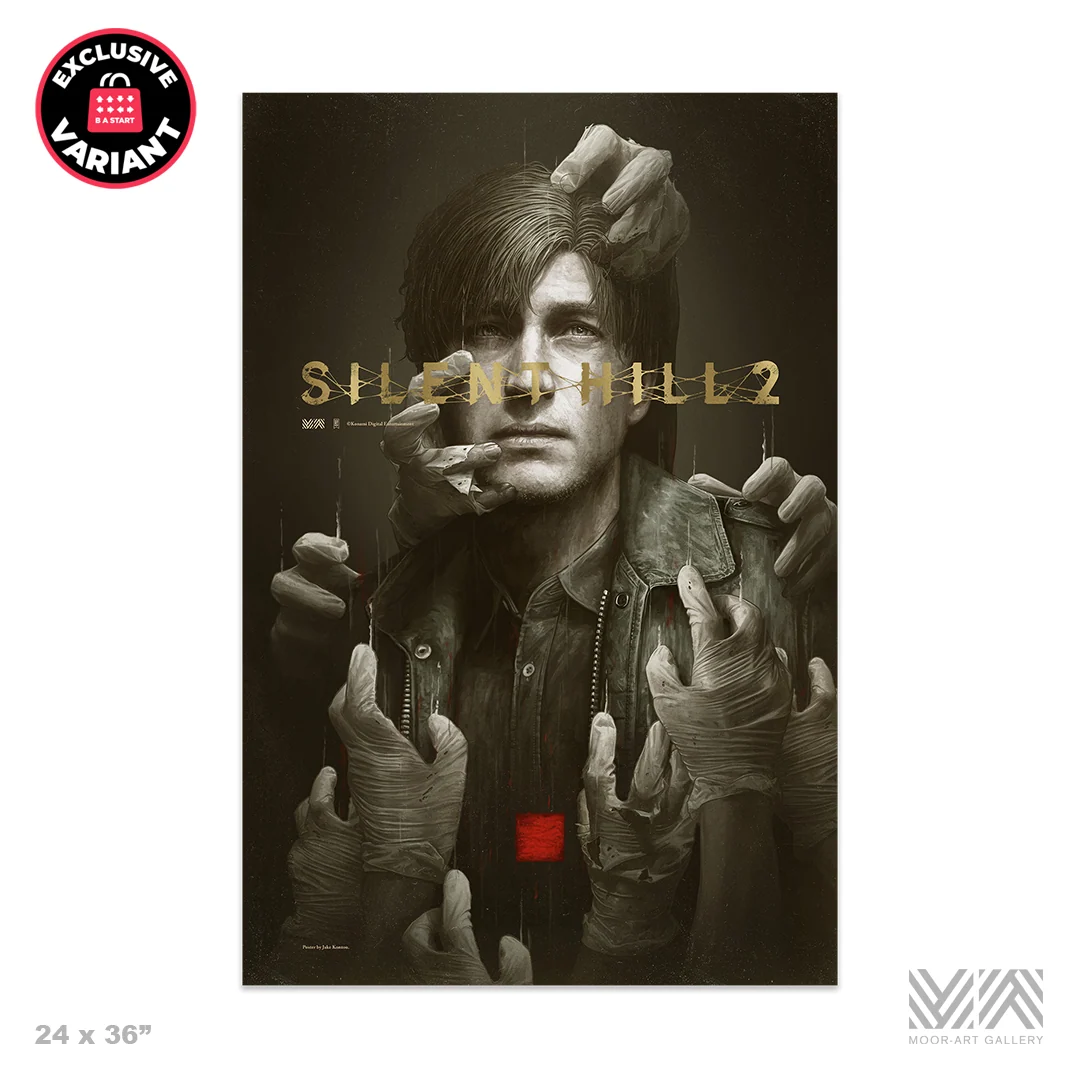 SILENT HILL 2 Pôster de Arte Edição Limitada OKS Exclusive (Variante Foil Dourado)