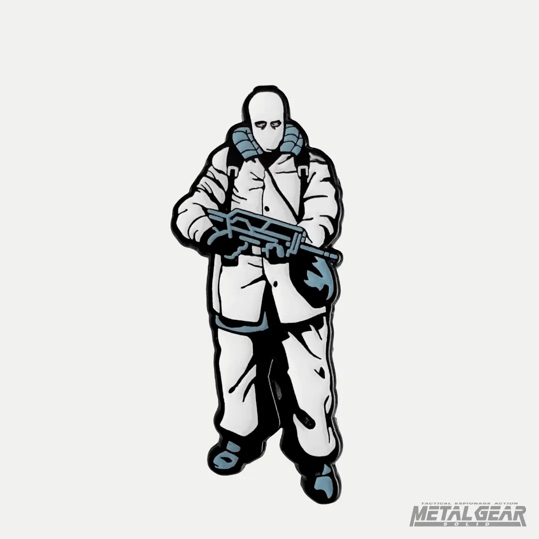 Metal Gear Solid Genome Soldier blød emaljenål med alert-symbol