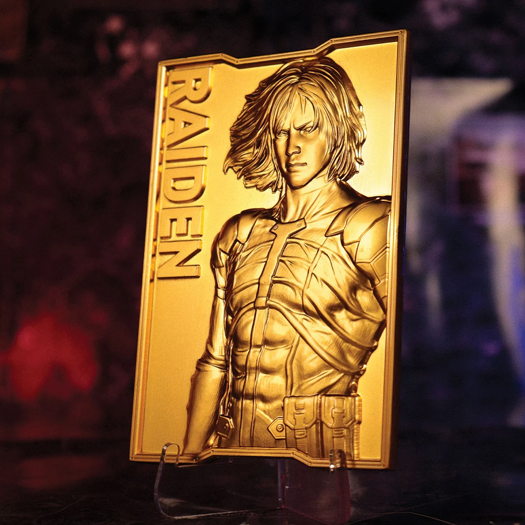 Metal Gear Solid 2 Raiden 24k 鍍金限量金條