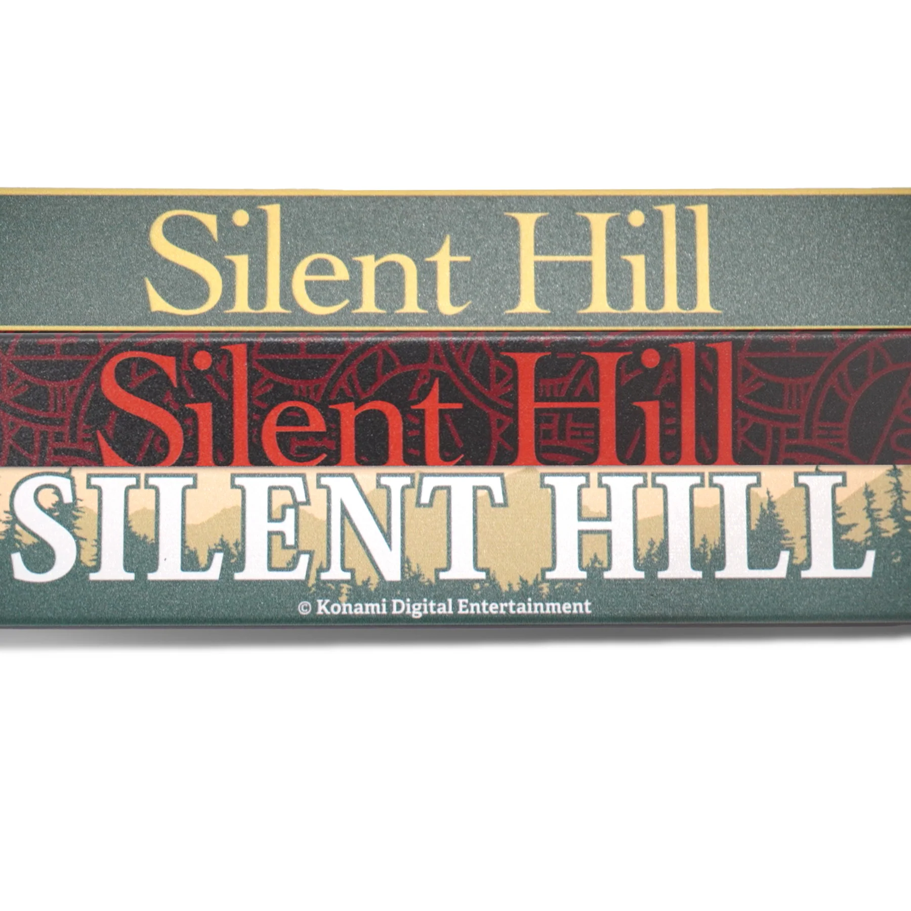SILENT Hill grüner Kennzeichenrahmen - UV-bedrucktes Auto-Zubehör aus Aluminium