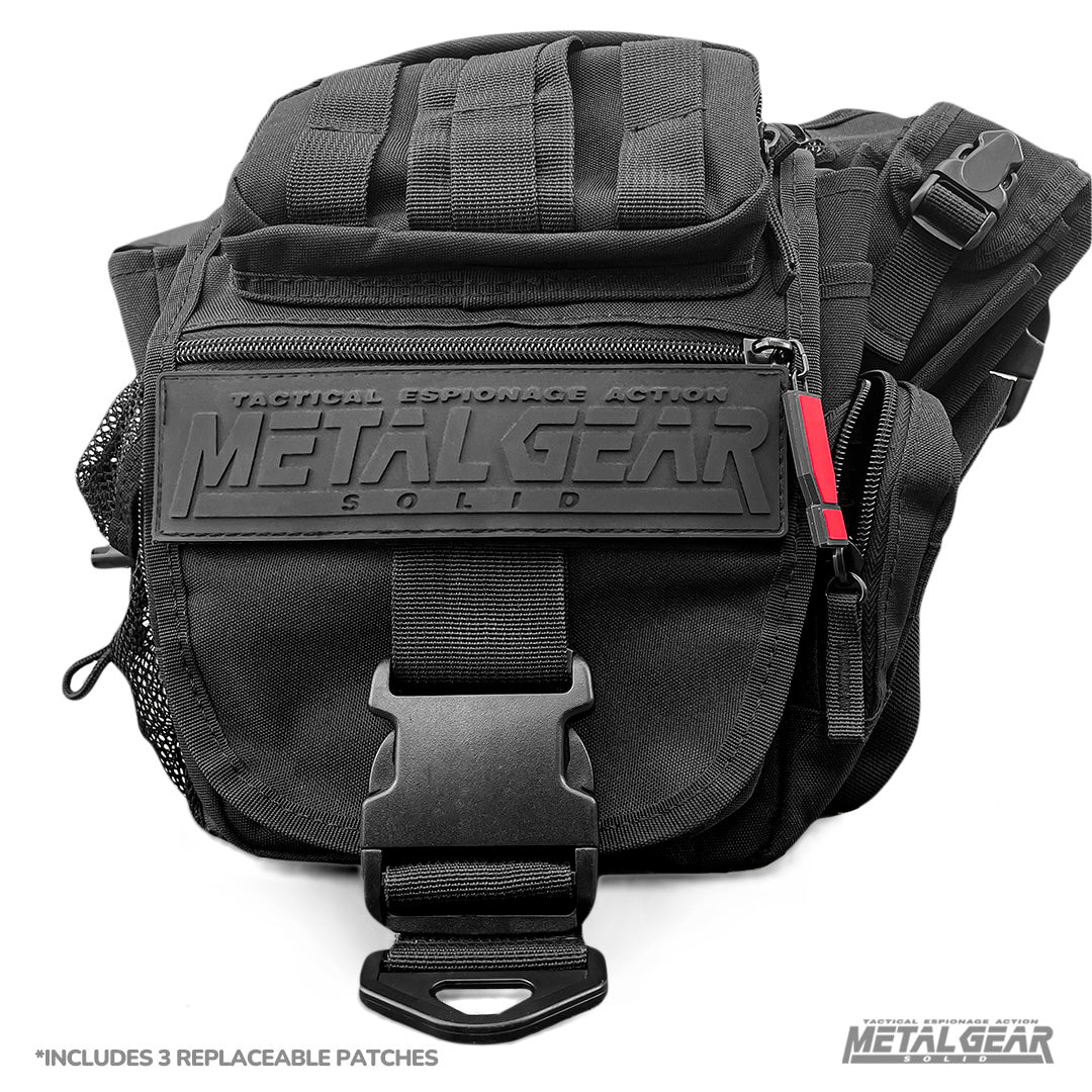 Metal Gear Solid taktische Umhängetasche mit 12 Fächern und PVC-Patches
