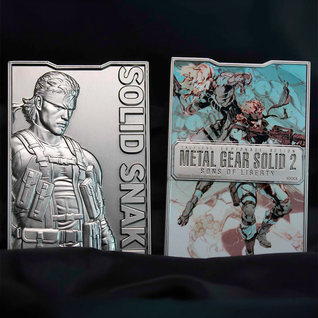 Lingot Snake Metal Gear Solid 2, objet collector en métal édition limitée