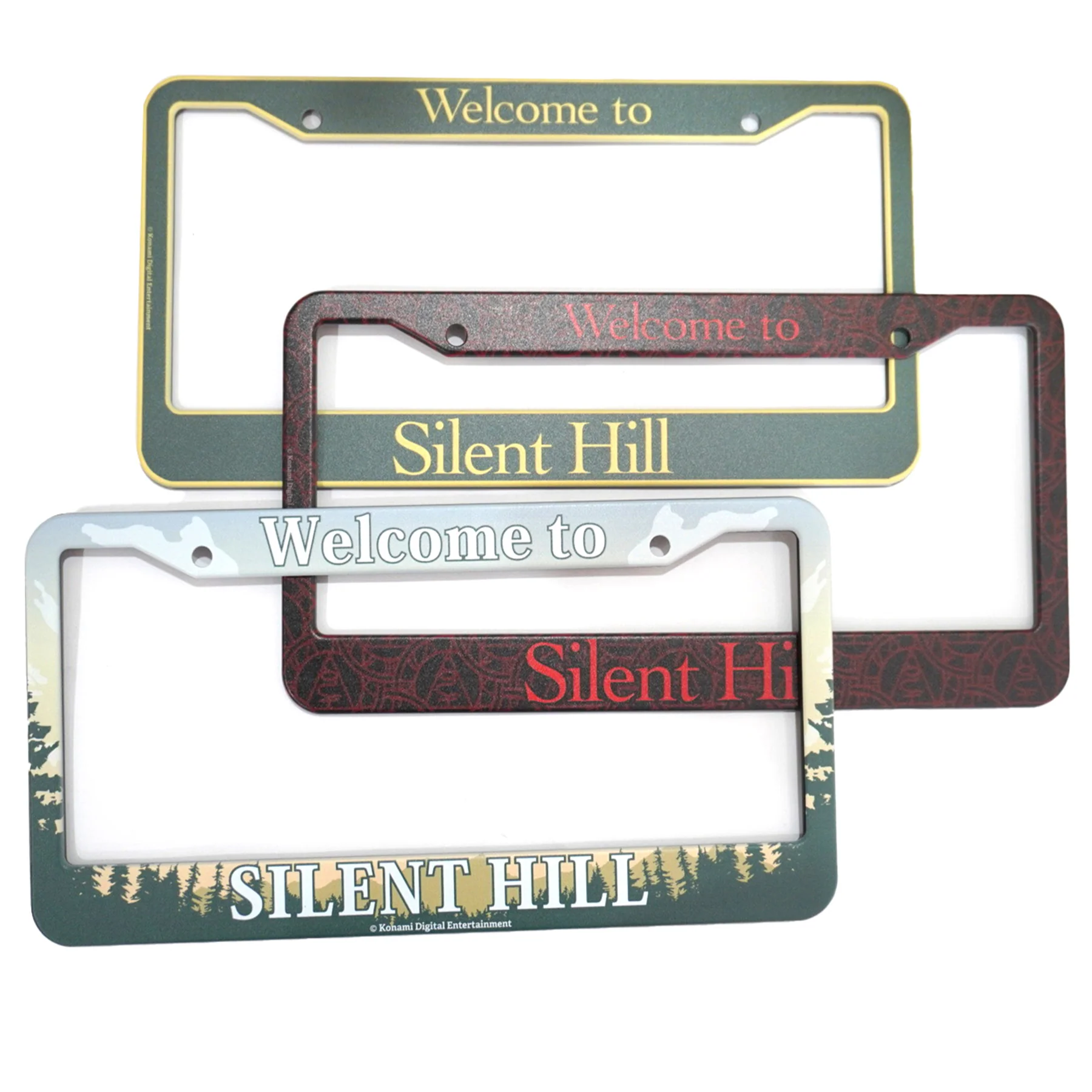 SILENT Hill Forest nummerpladeholder - horror-biltilbehør i aluminiumslegering