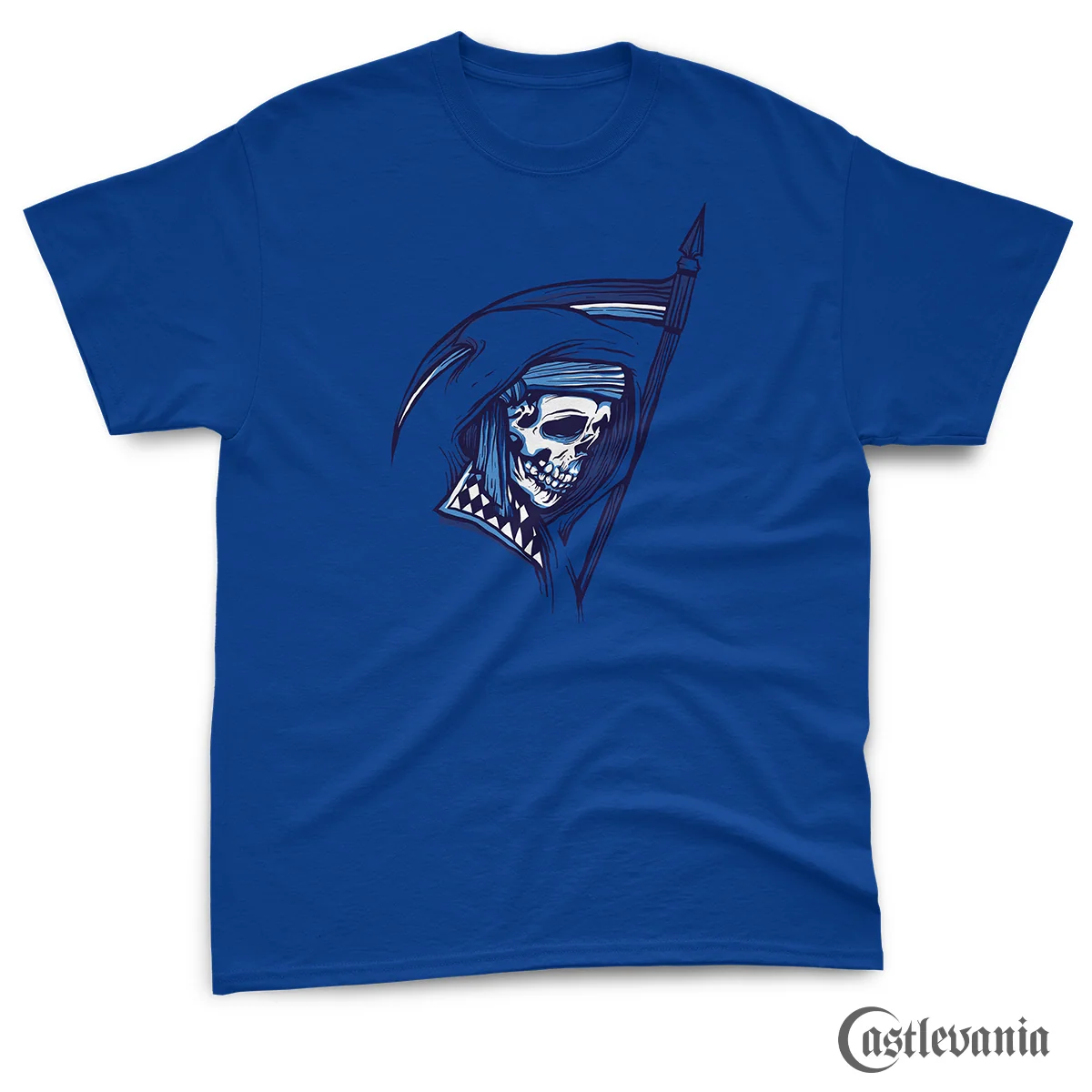 Death T-shirt i let kæmmet bomuld – Castlevania T-shirt