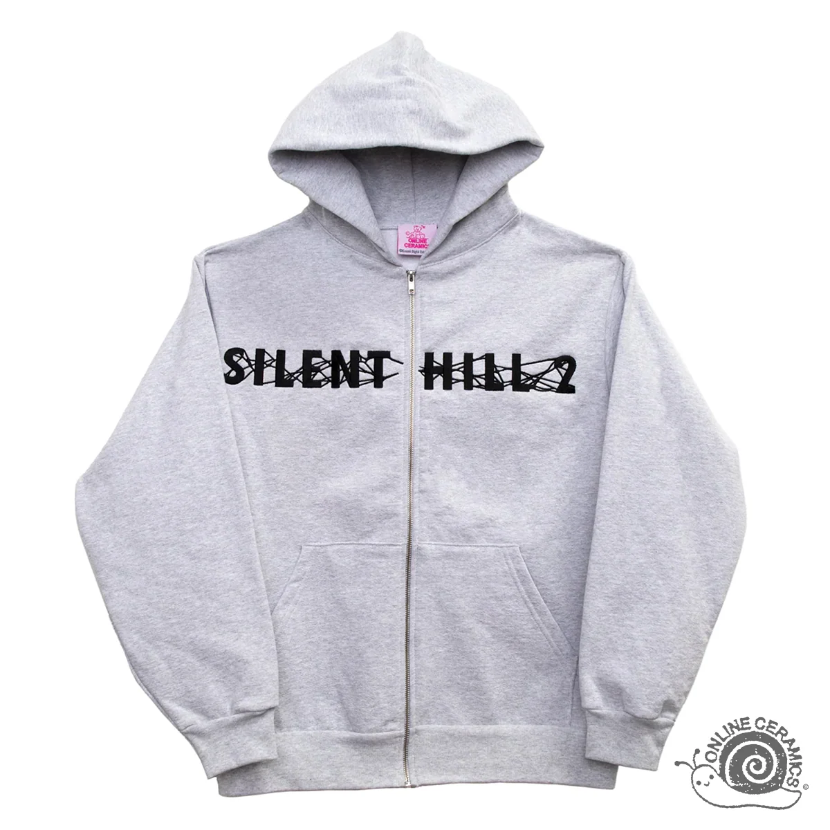 Silent Hill 2 Embroidery Logo Hoodie by Online Ceramics