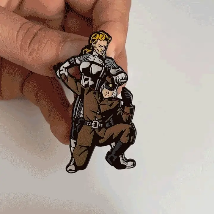 Metal Gear Solid 3 Snake Unmasked Soft Enamel Pin