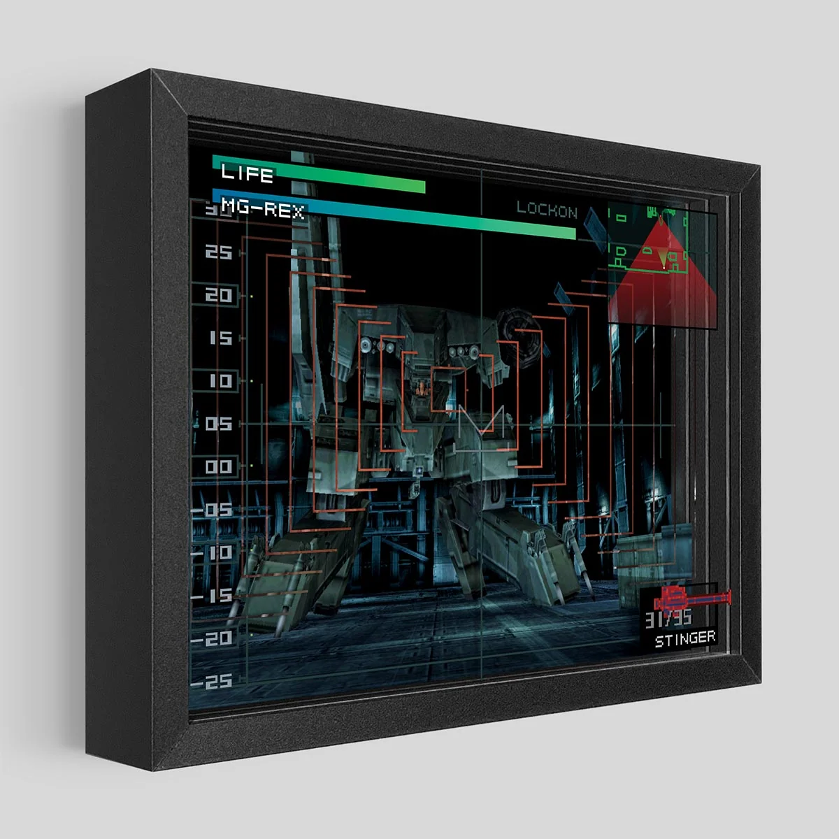 Metal Gear Solid Rex Shadowbox Art With Certificate of Authenticity