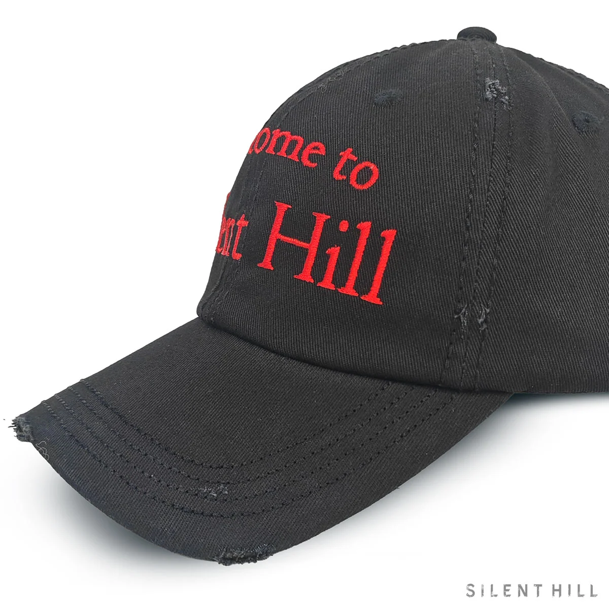 Inside Silent Hill Distress Hat with Distressed Brim and Crown