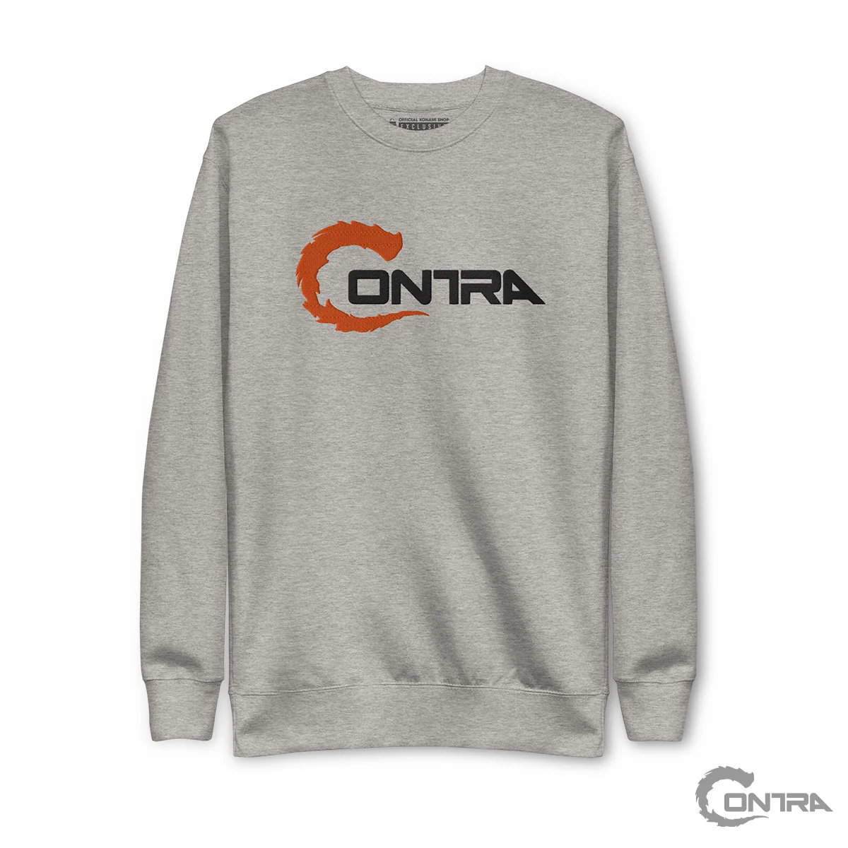 Contra Embroidered Athletic T-Shirt with Retro Konami Game Art